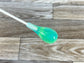 Blue and Green Glitter- Pear Acrylic Conducting Baton