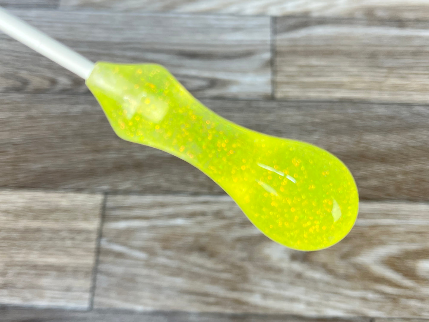 Yellow Glitter- Ergonomic Acrylic Conducting Baton