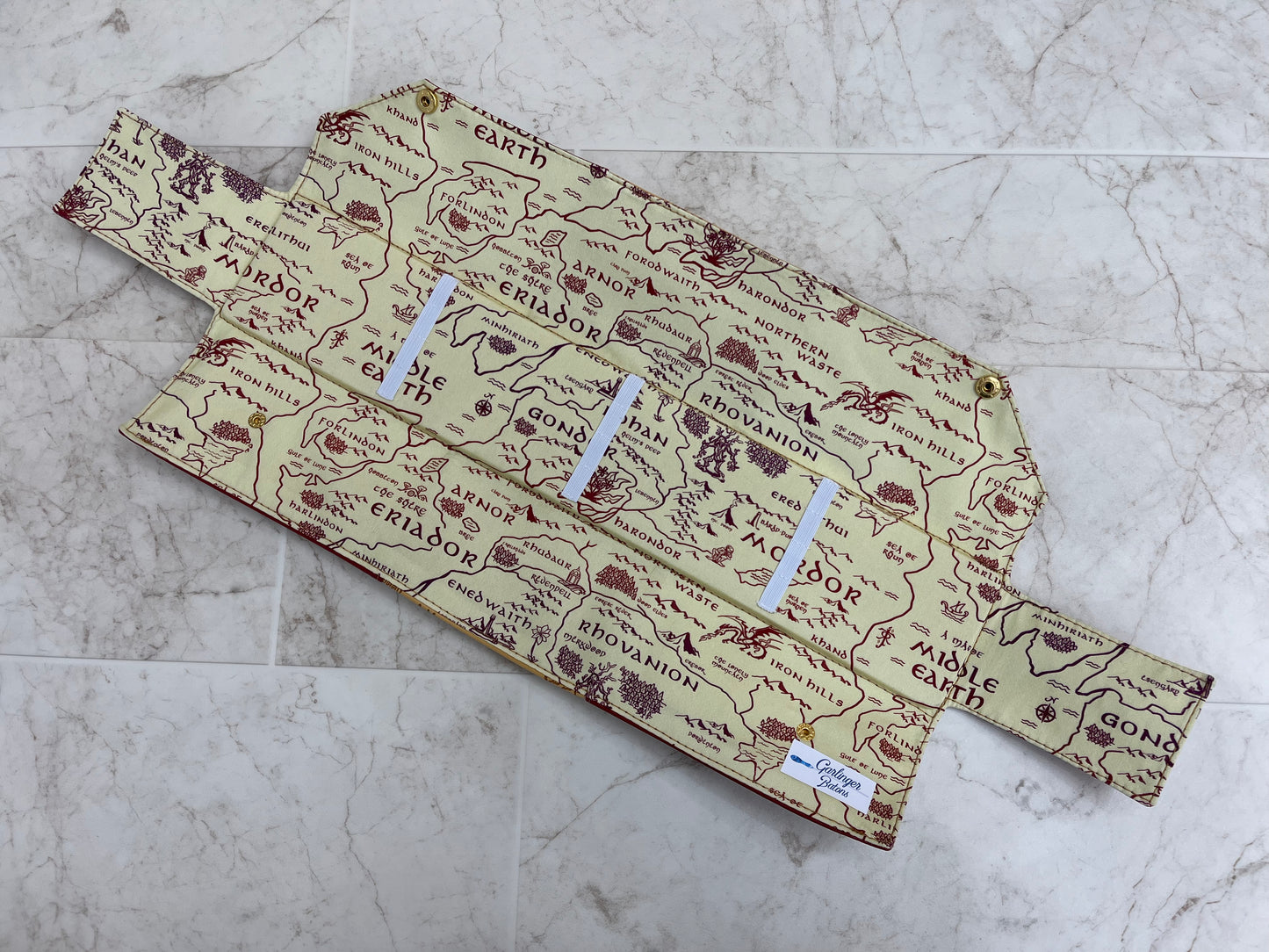 Middle Earth Map- Four Baton Case