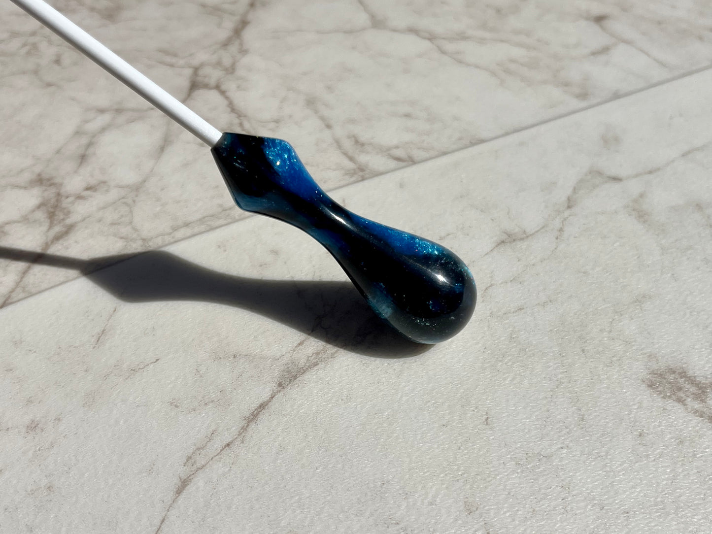 Salty Depths- Ergonomic Acrylic Conducting Baton
