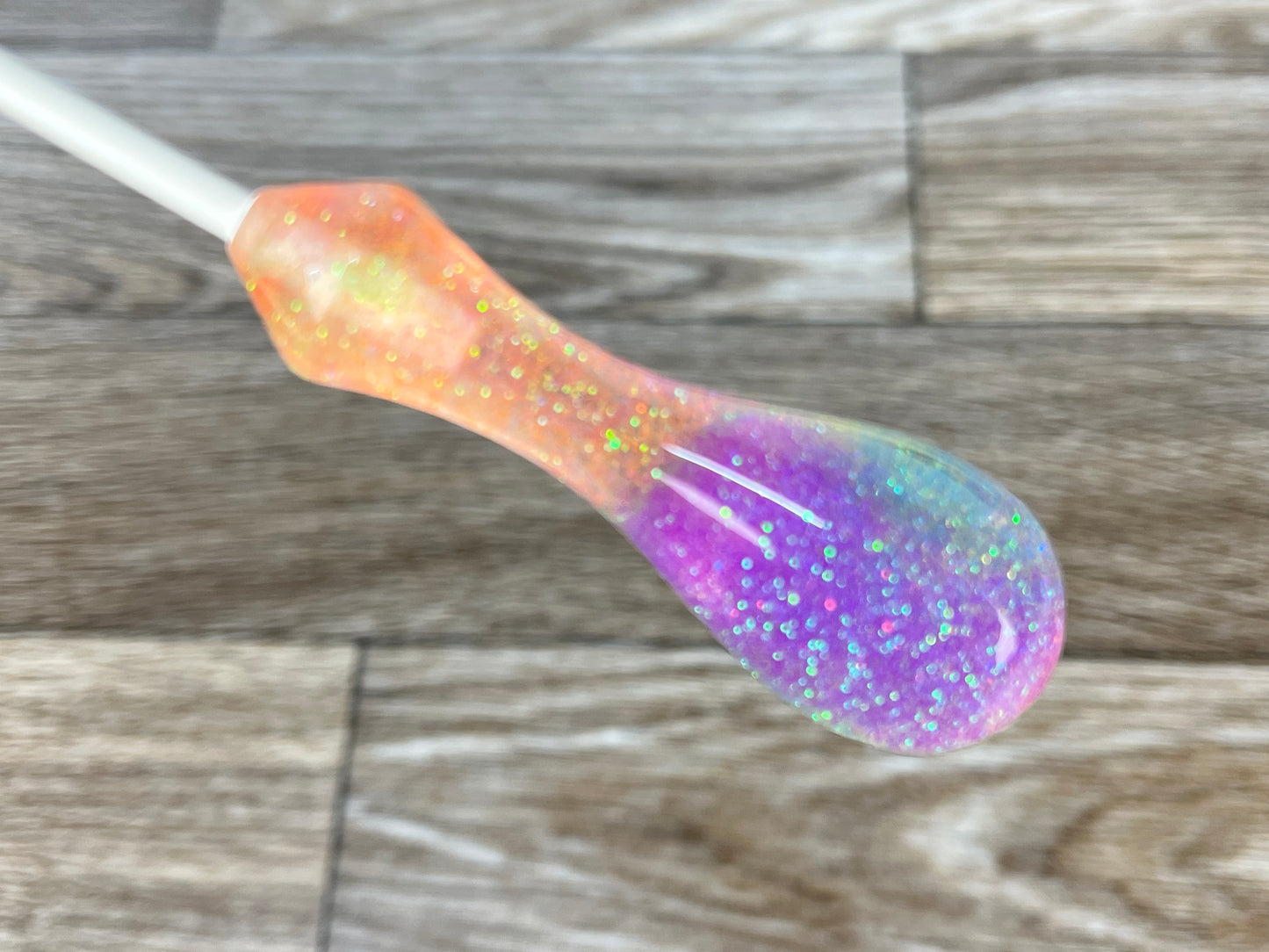 Rainbow Glitter- Ergonomic Acrylic Conducting Baton