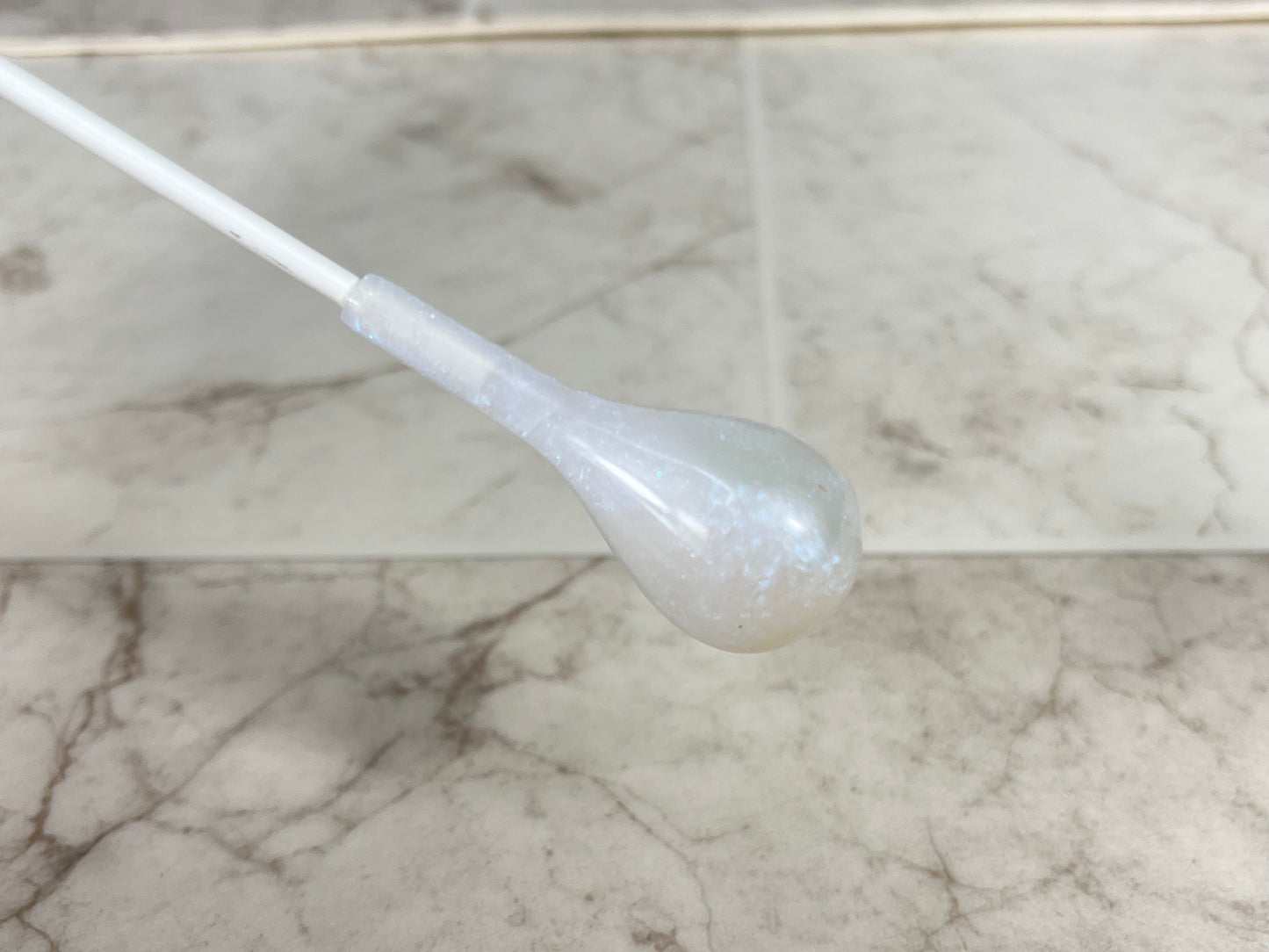Snowball- Pear Acrylic Conducting Baton
