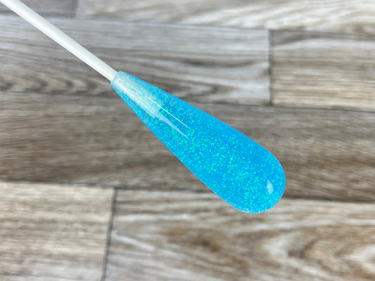 Blue Glitter- Traditional Acrylic Conducting Baton