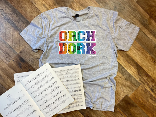 Orch Dork- Rainbow Music Shirt