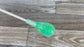 Blue and Green Glitter- Pear Acrylic Conducting Baton