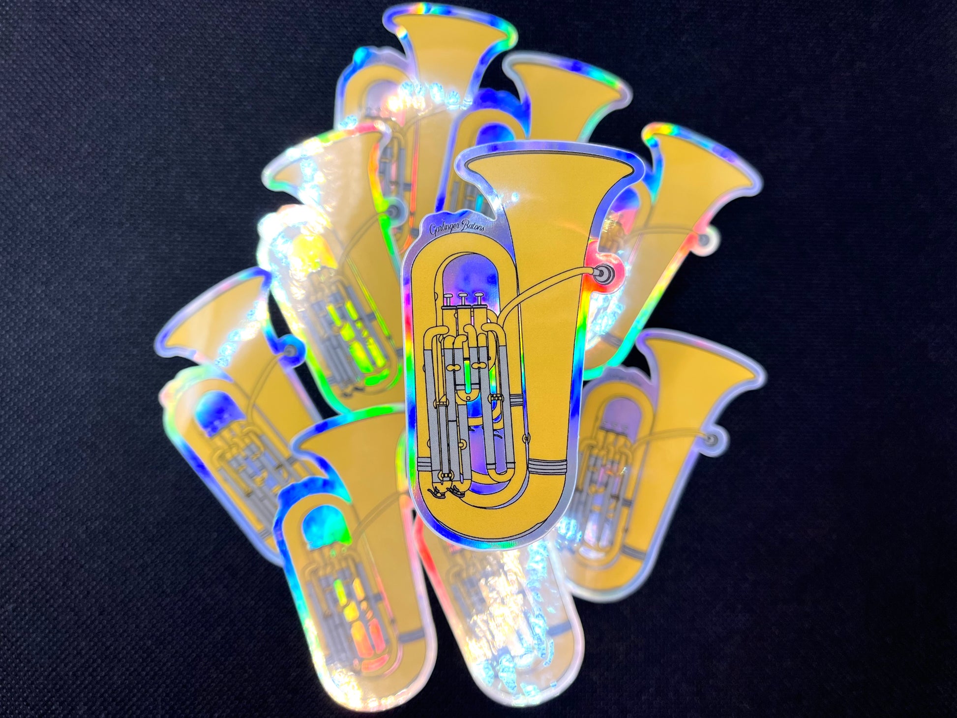 Baton Sticker Orchestra Tuba- Holographic Sticker – Garlinger Batons