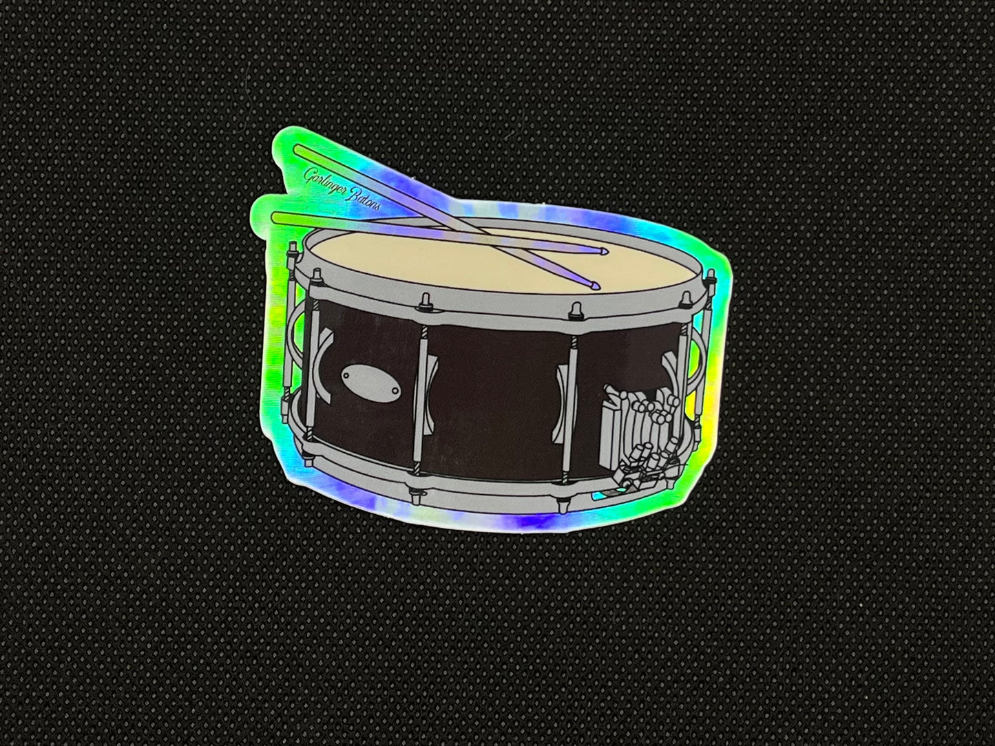 Snare Drum- Holographic Sticker