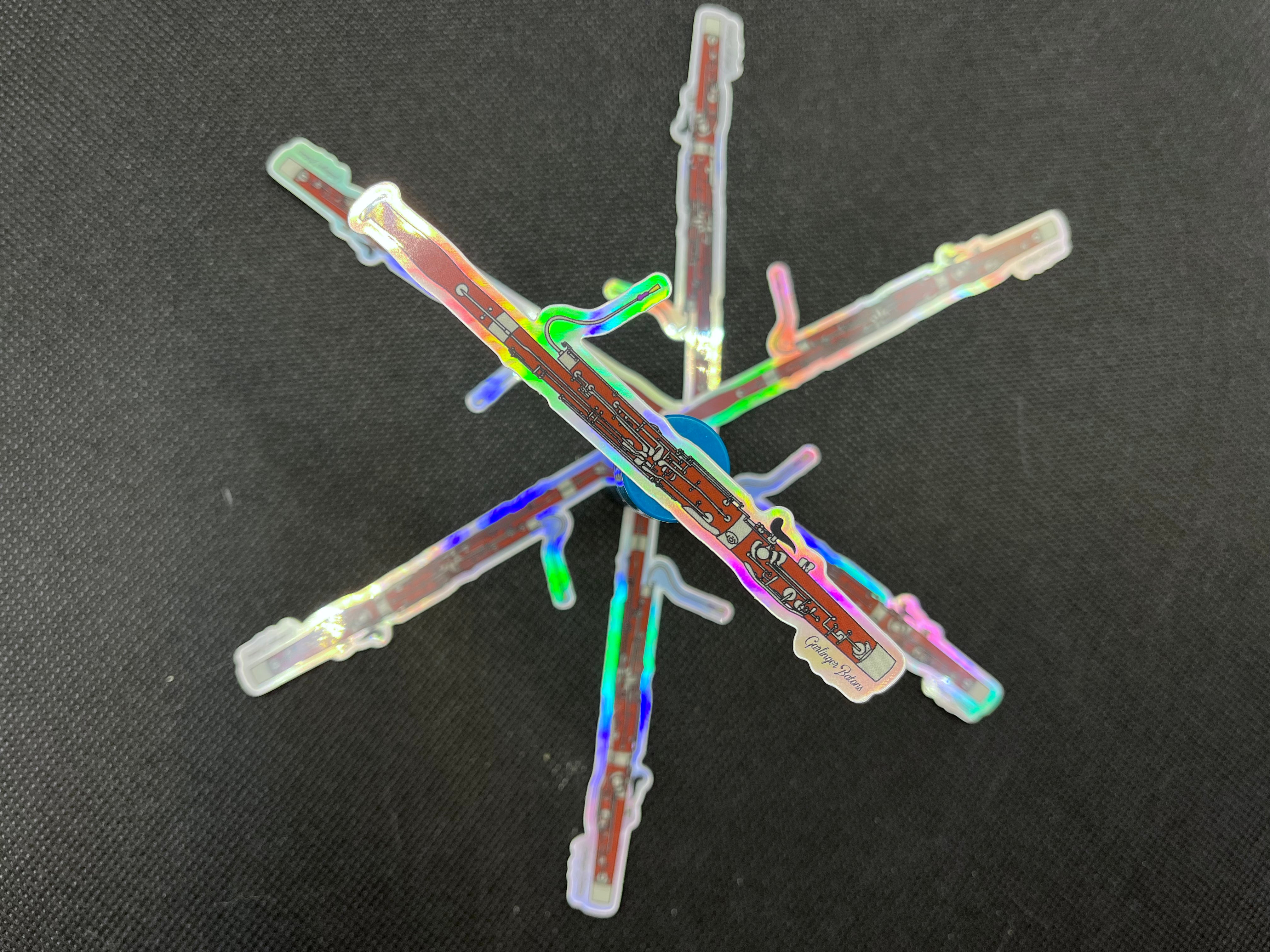 Baton Sticker Orchestra Bassoon- Holographic Sticker – Garlinger Batons
