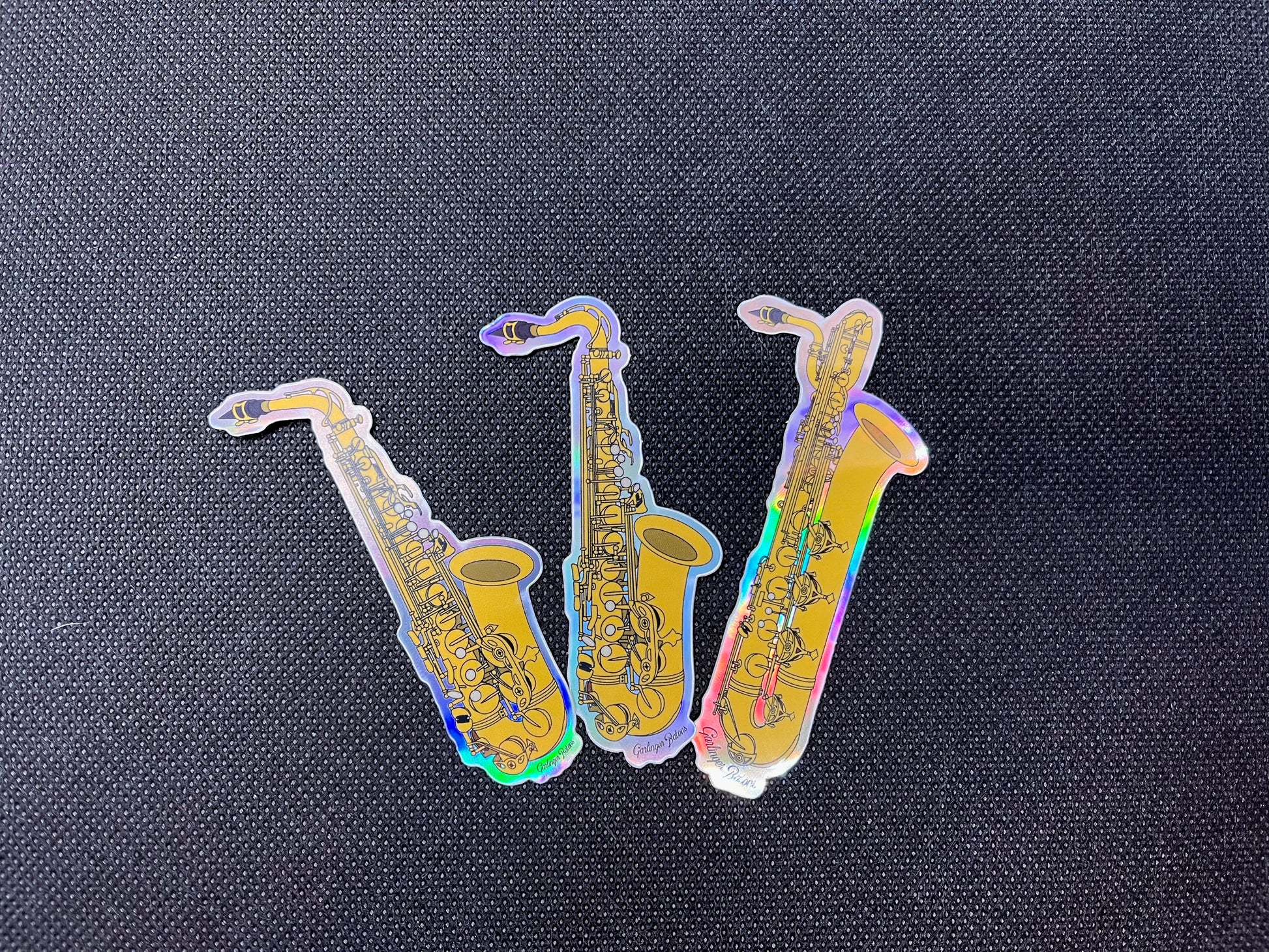 Holographic Saxophone Stickers