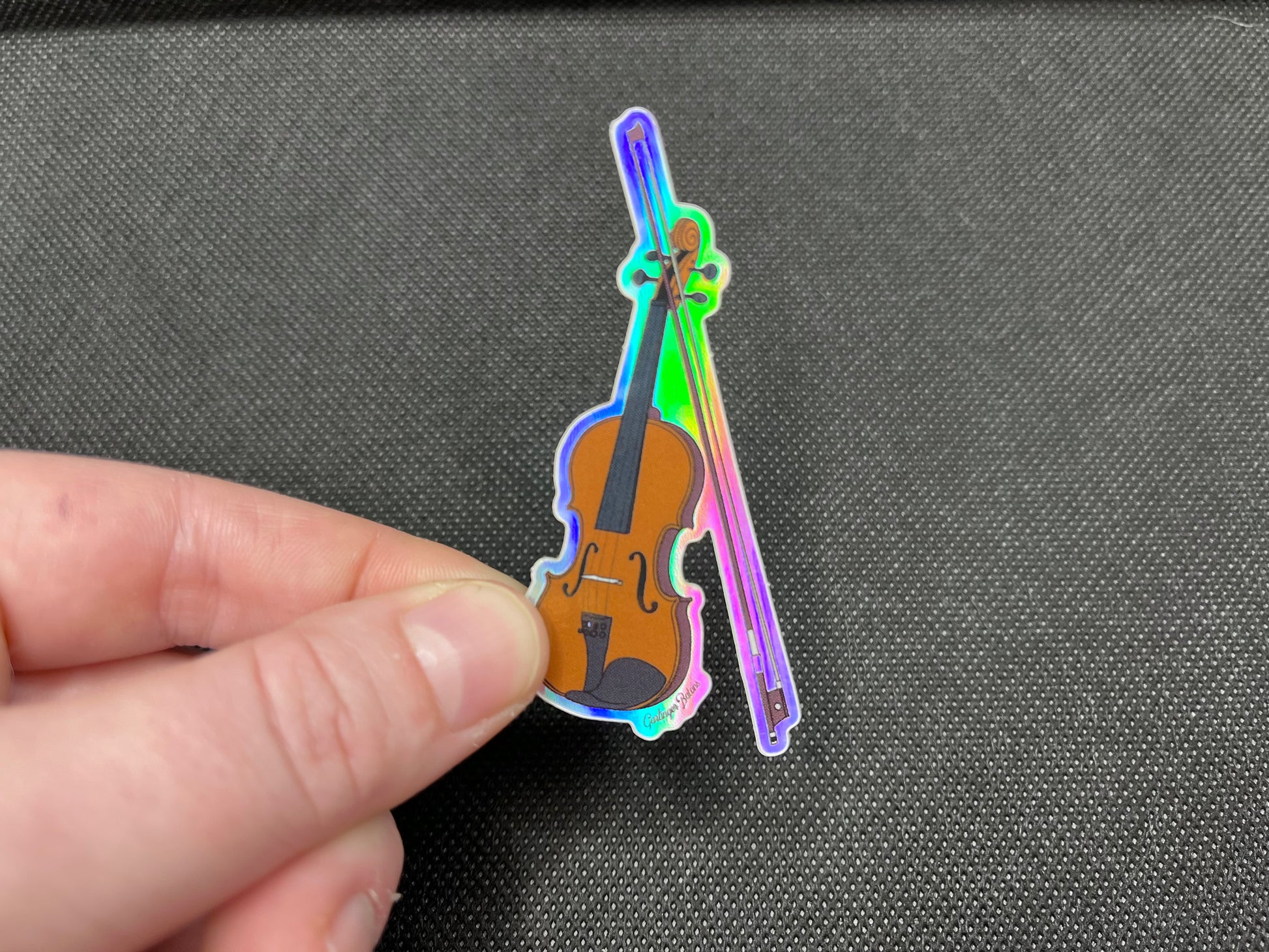 Baton Sticker Orchestra Violin/ Viola- Holographic Sticker – Garlinger Batons