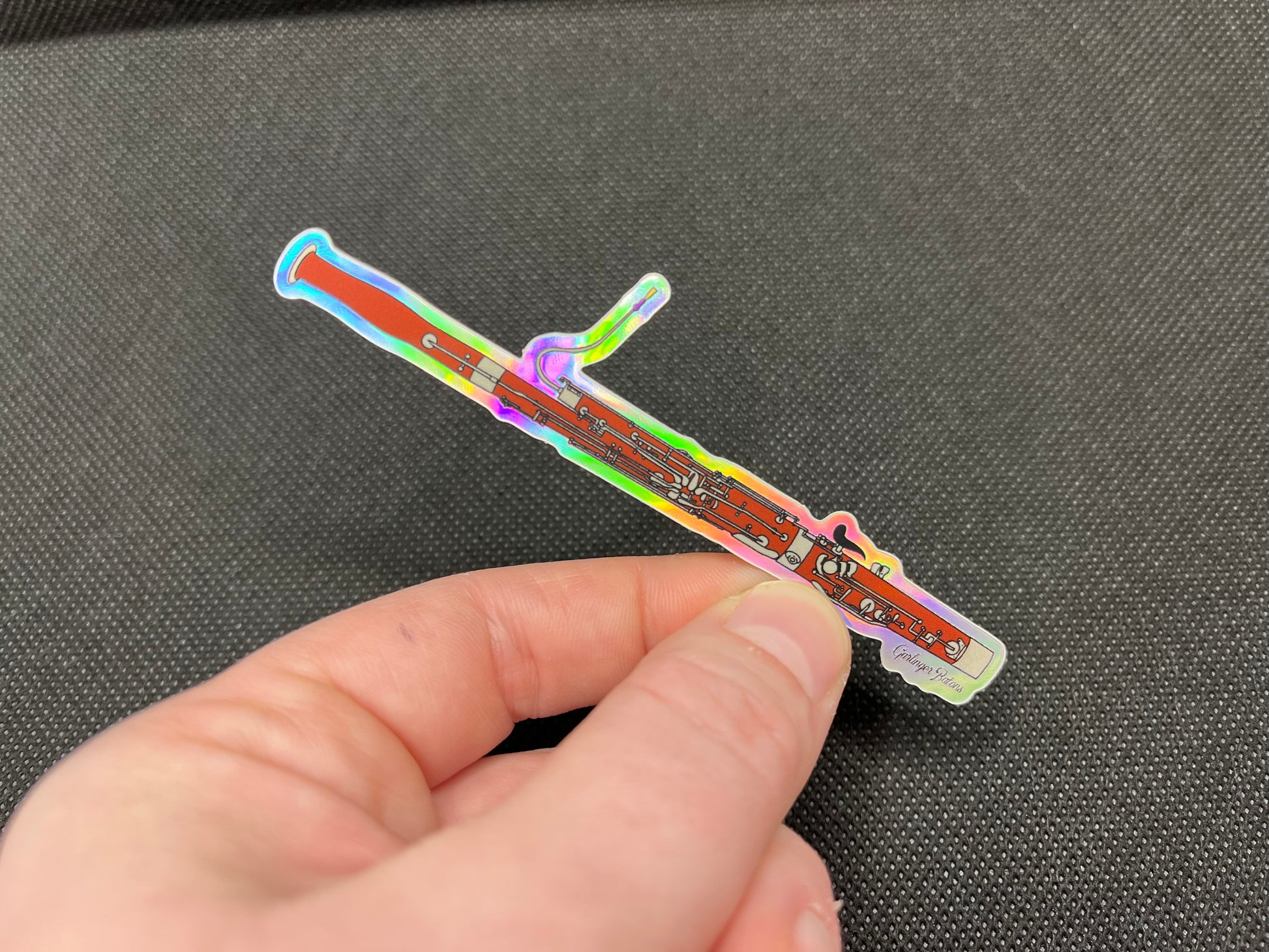 Baton Sticker Orchestra Bassoon- Holographic Sticker – Garlinger Batons
