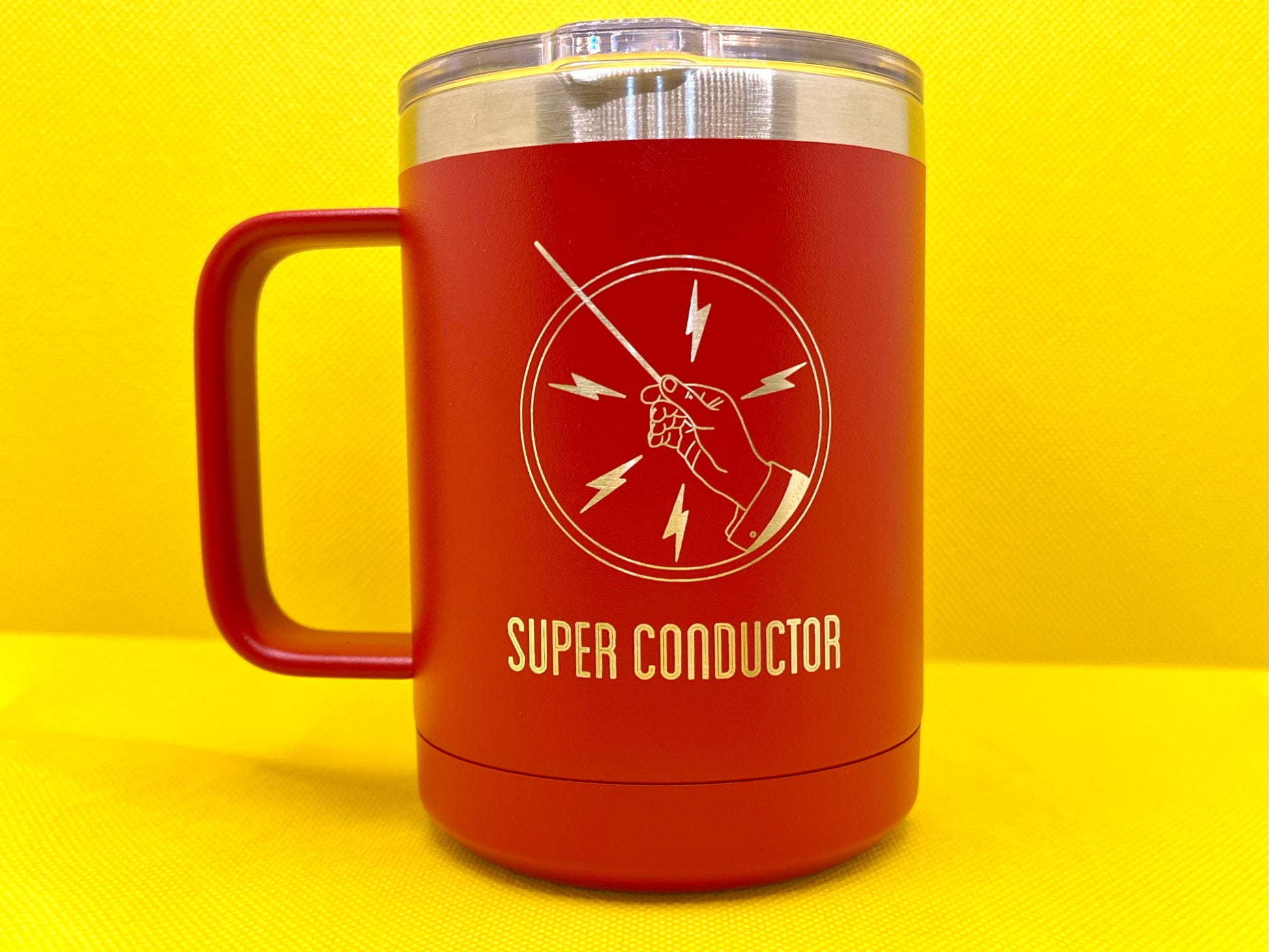Super Conductor Travel Mug- Red